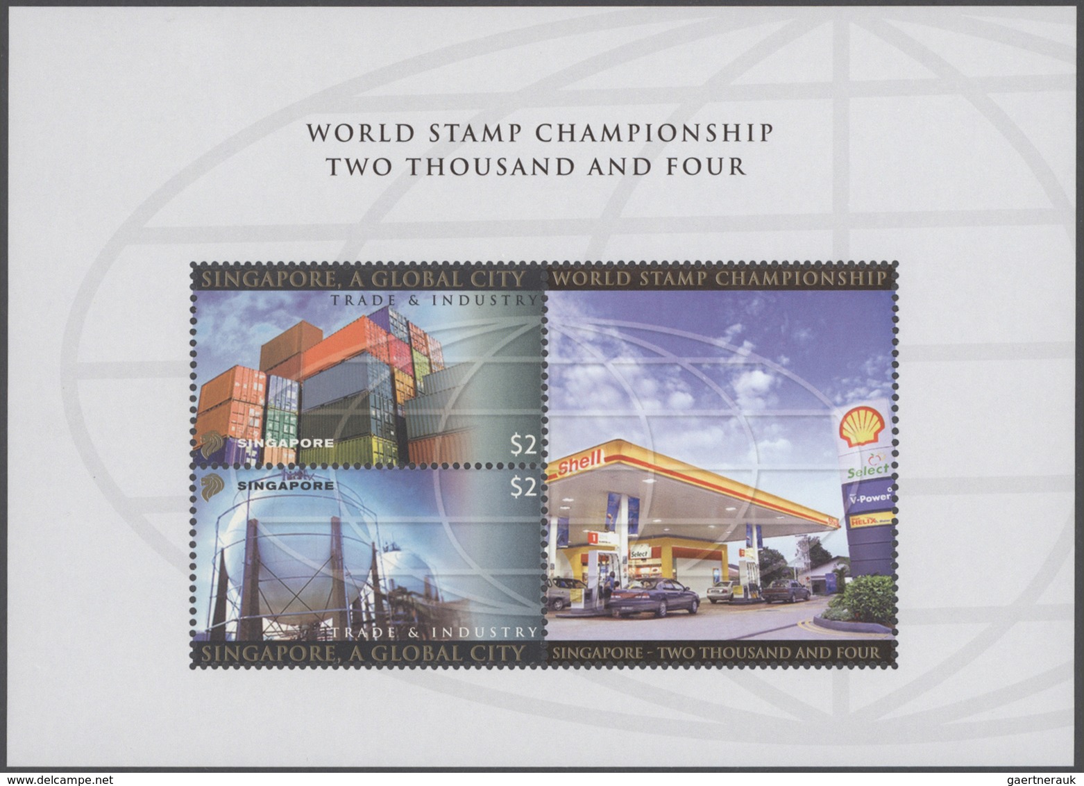 Singapur: 2004 Singapore 'Trade & Industry' - Worls Stamp Championship: 64 Folders Each Containing T - Singapour (...-1959)