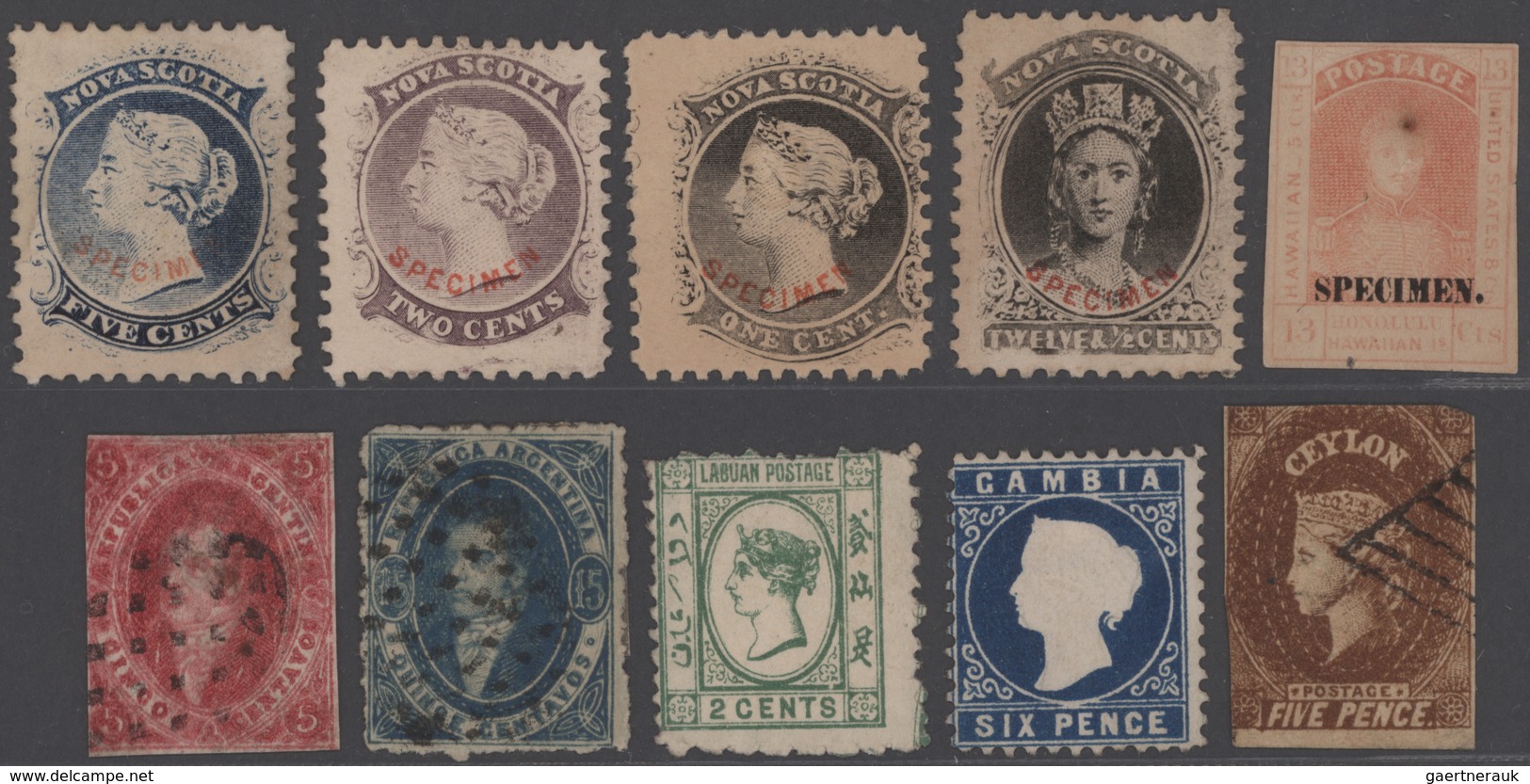 Alle Welt: 1850's Onwards: Reference Collection Of Some Hundred Forged Stamps, Reprints And Imitatio - Collections (sans Albums)