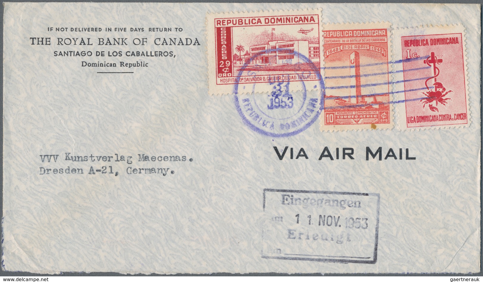 Alle Welt: 1945/1955 (ca.), Accumulation With About 130 Covers Incl. A Few Postal Stationeries With - Collections (sans Albums)