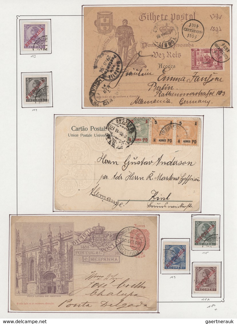 Portugal - Azoren: 1880/1930 (ca.), Acores/Madeira/Funchal/Horta, Collection 31 Cards/ppc On Album P - Azoren