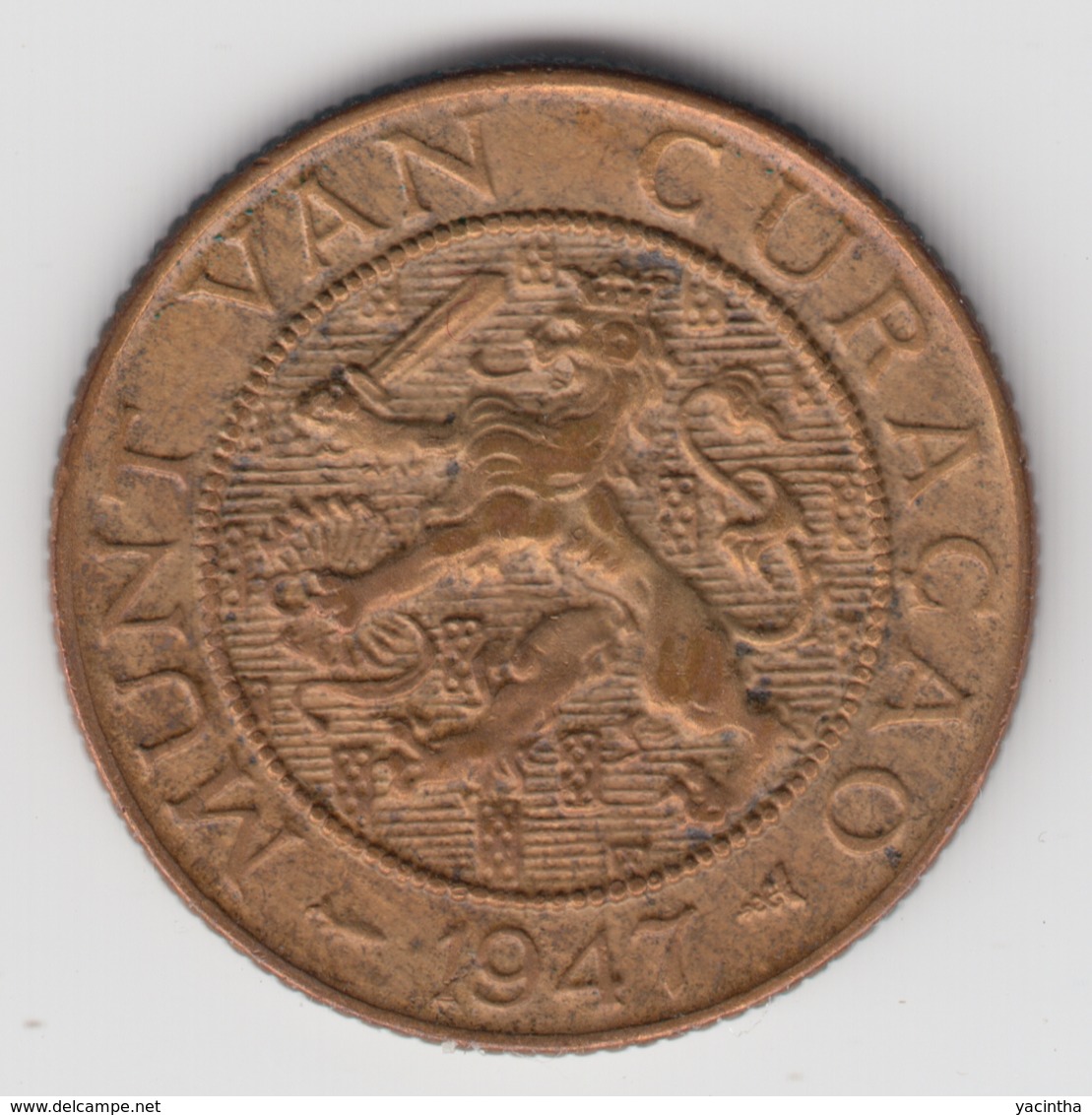 @Y@    Curacao  2 1/2  Cent  1947   ( 4581 ) - Curaçao