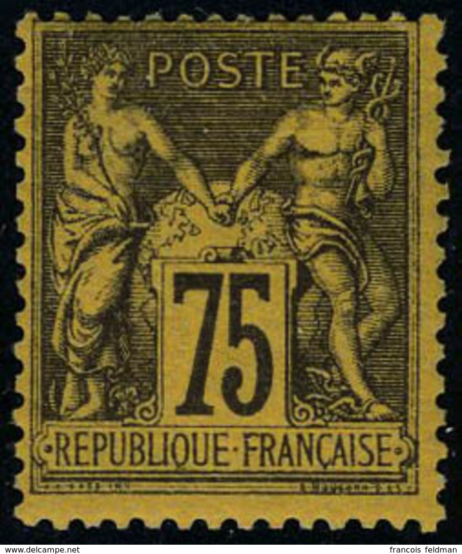 Neuf Avec Charnière N° 99, 75c Violet Sur Orange, Cl, T.B. - Other & Unclassified