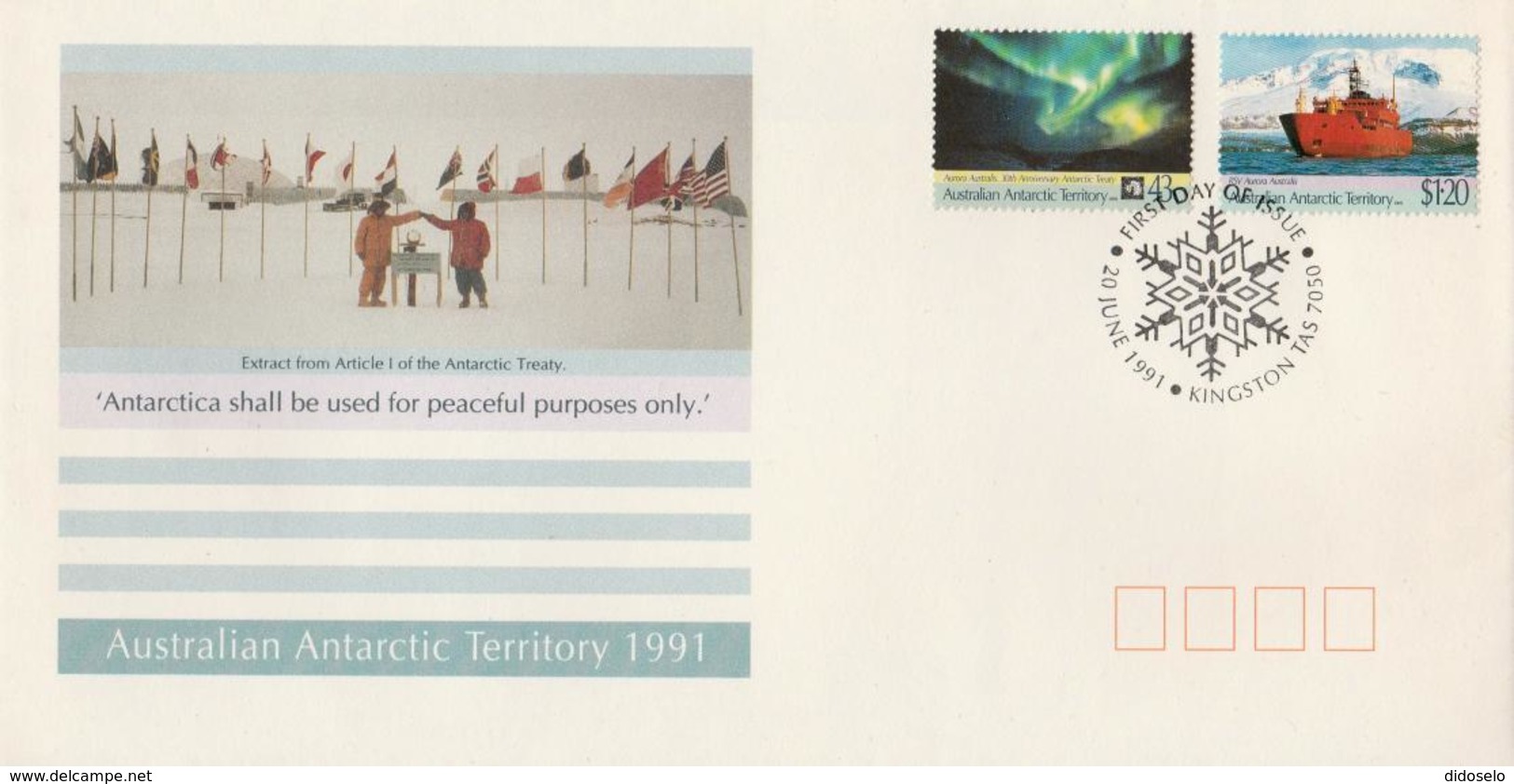 AAT - 1991 -  Stamp Set On FDC - FDC