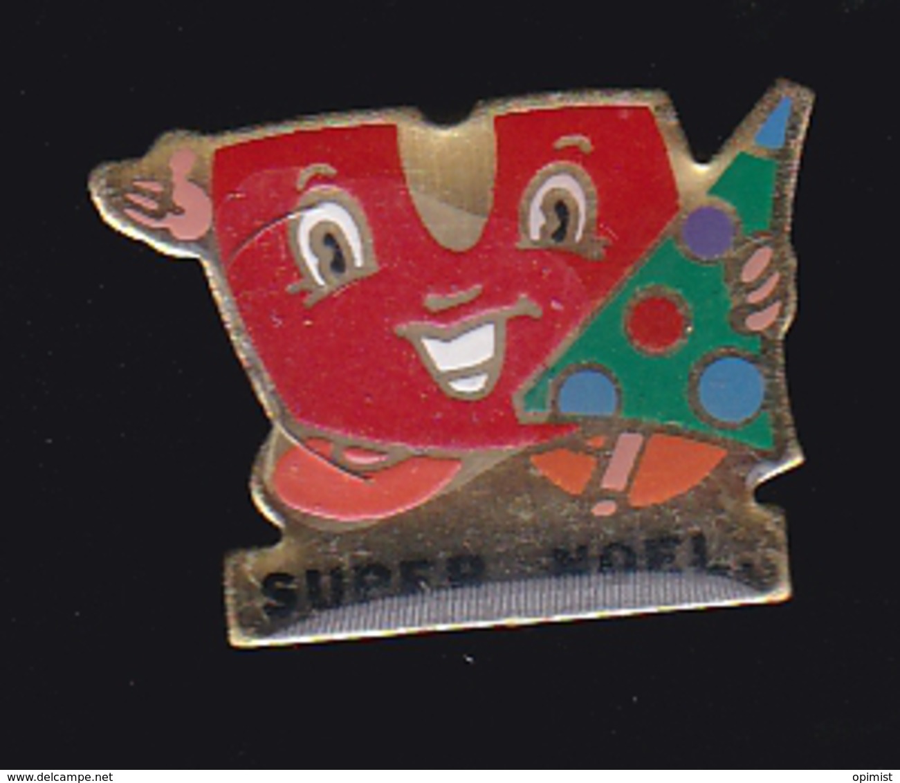 61601- Pin's.-super U... Noel. - Christmas