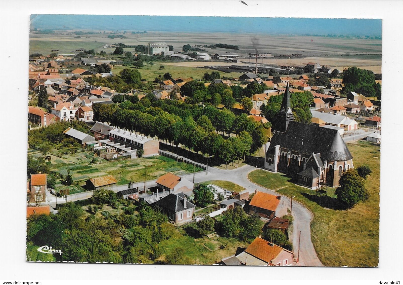 80    MARCELCAVE  VUE AERIENNE  BON ETAT   2 SCANS - Feuquieres En Vimeu