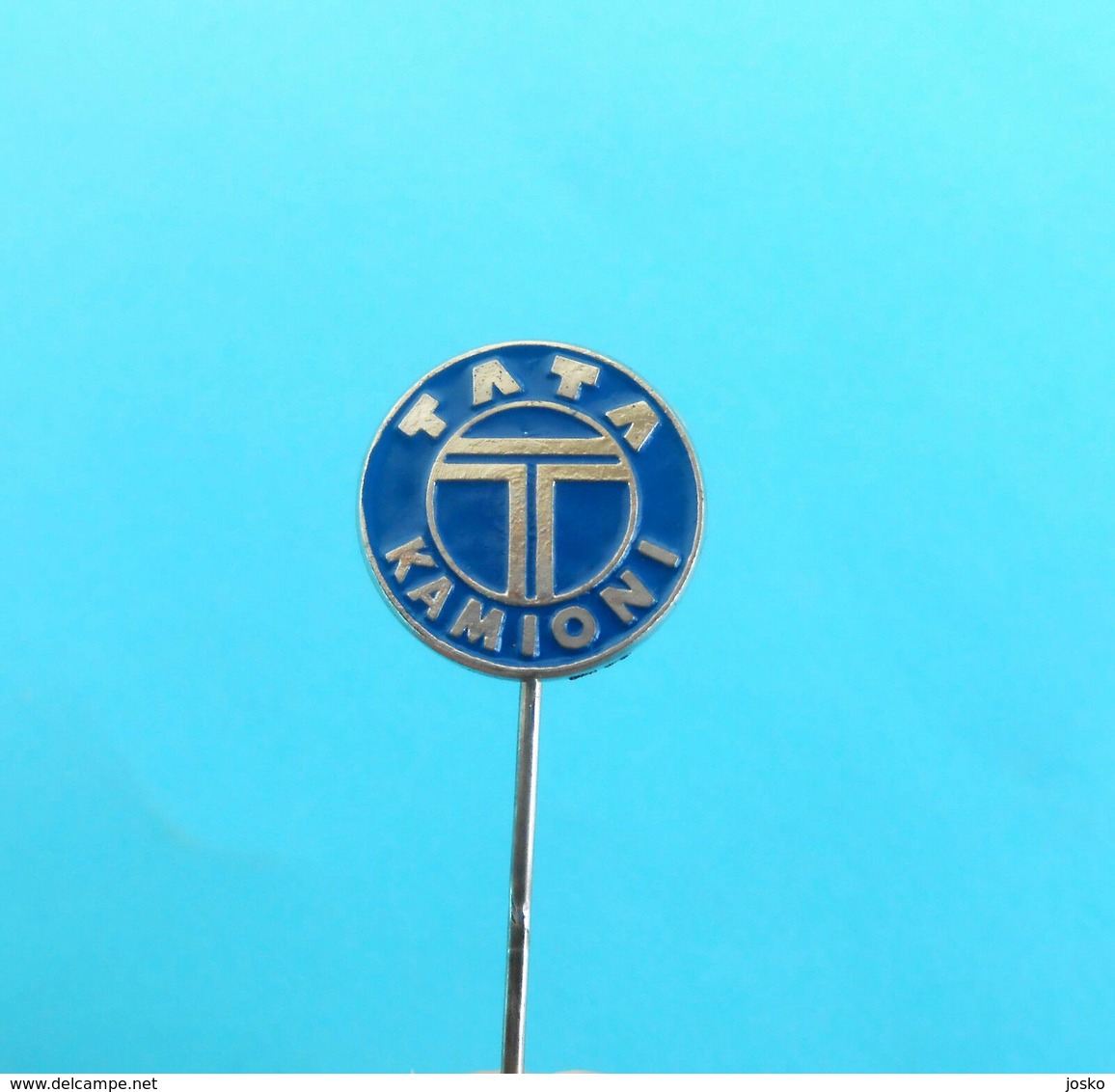 TATA TRUCKS ( Tata Motors ) India Trucks Manufacturer - Yugoslav Old Pin * Camion LKW Car Automobile Auto Anstecknadel - Camions