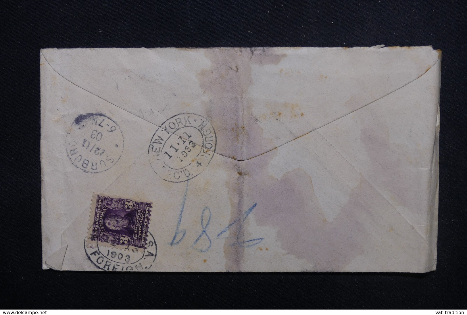 ETATS UNIS - Entier Postal + Compléments De New York En Recommandé Pour Haguenau En 1903 - L 51731 - 1901-20