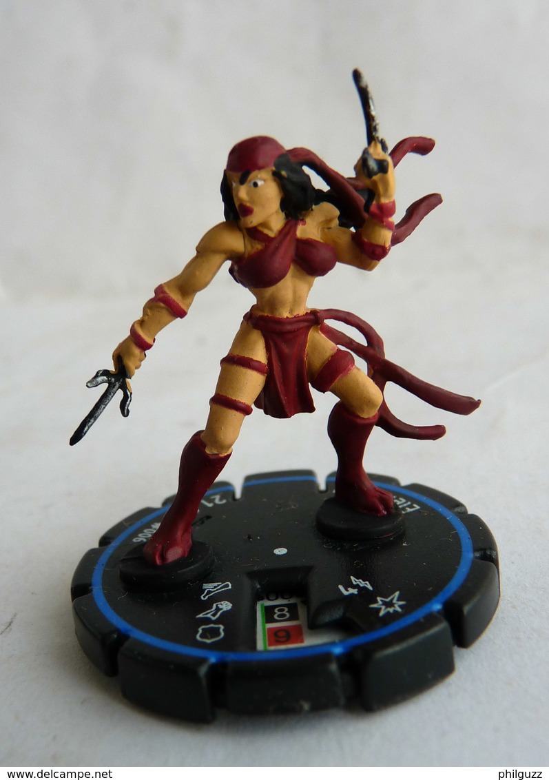 FIGURINE HEROCLIX MARVEL ELEKTRA Rareté 3 Socle Bleu - Marvel Heroes