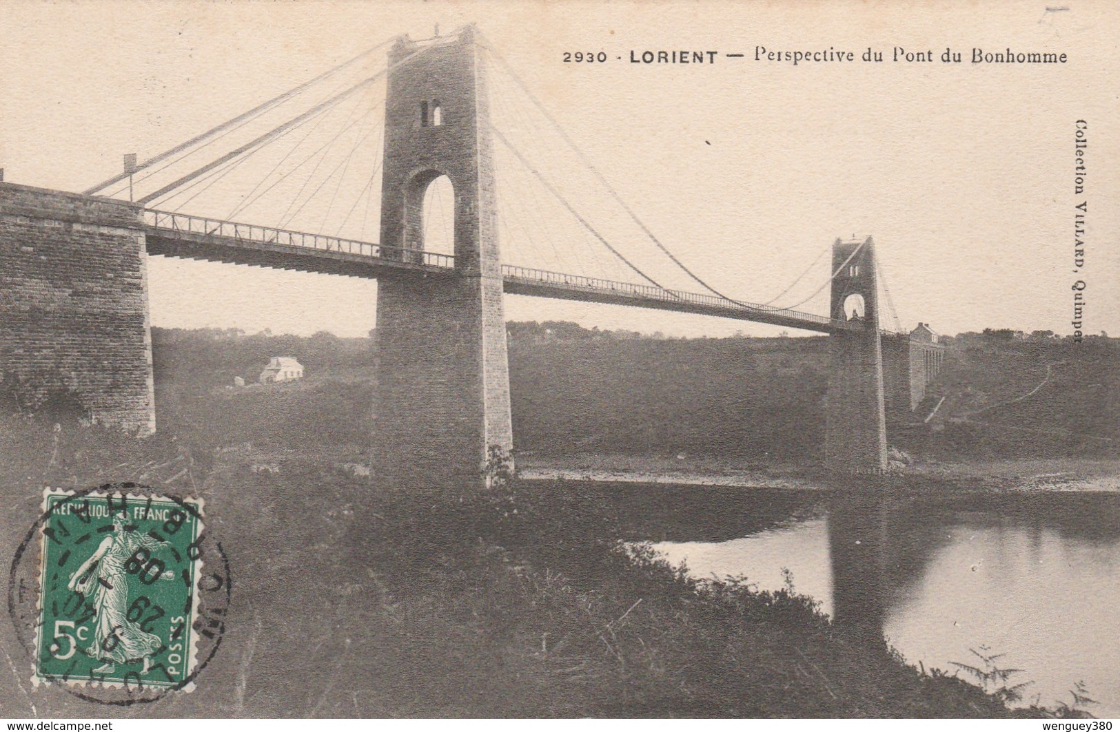 56 LANESTER   LORIENT     Perspective Du Pont Du Bonhomme   TB  PLAN 1908 - Lanester