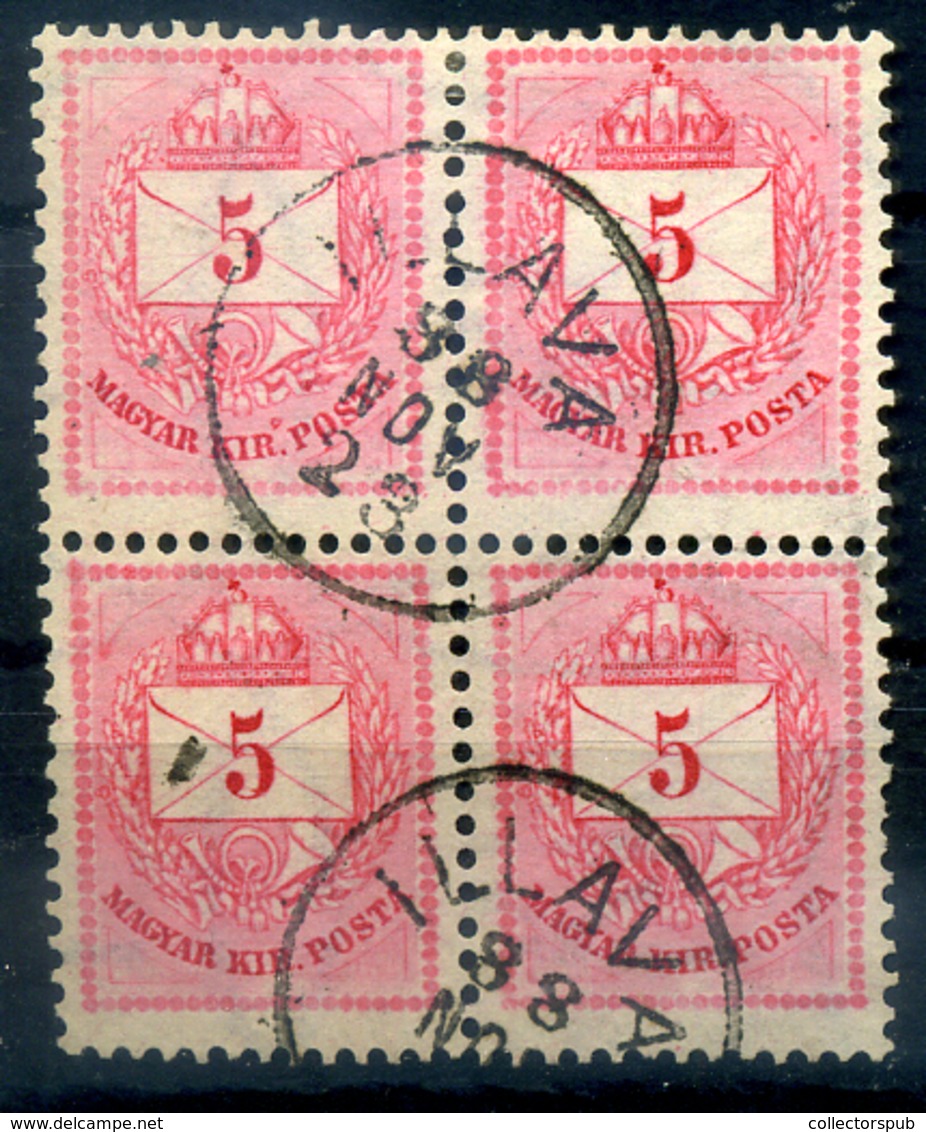ILLAVA 5Kr Négyestömb Szép Bélyegzés - Used Stamps