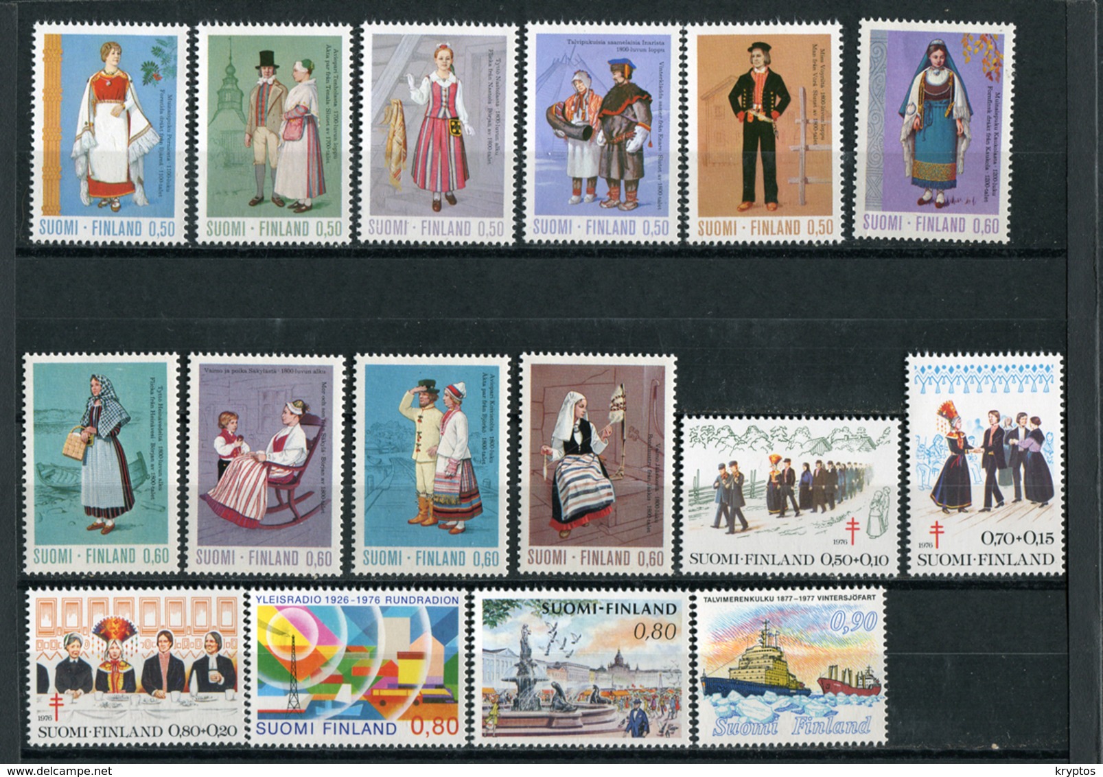 Finland. 16 Stamps - Unused With Invisible Hinge Marks - Collections