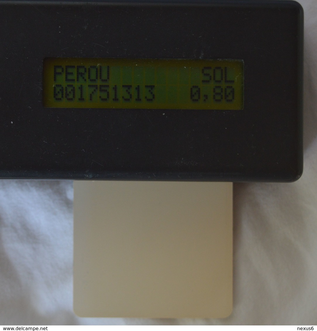 Peru - Telepoint White Prueba Test Card 10Sol, Used (check Photos!) - Peru