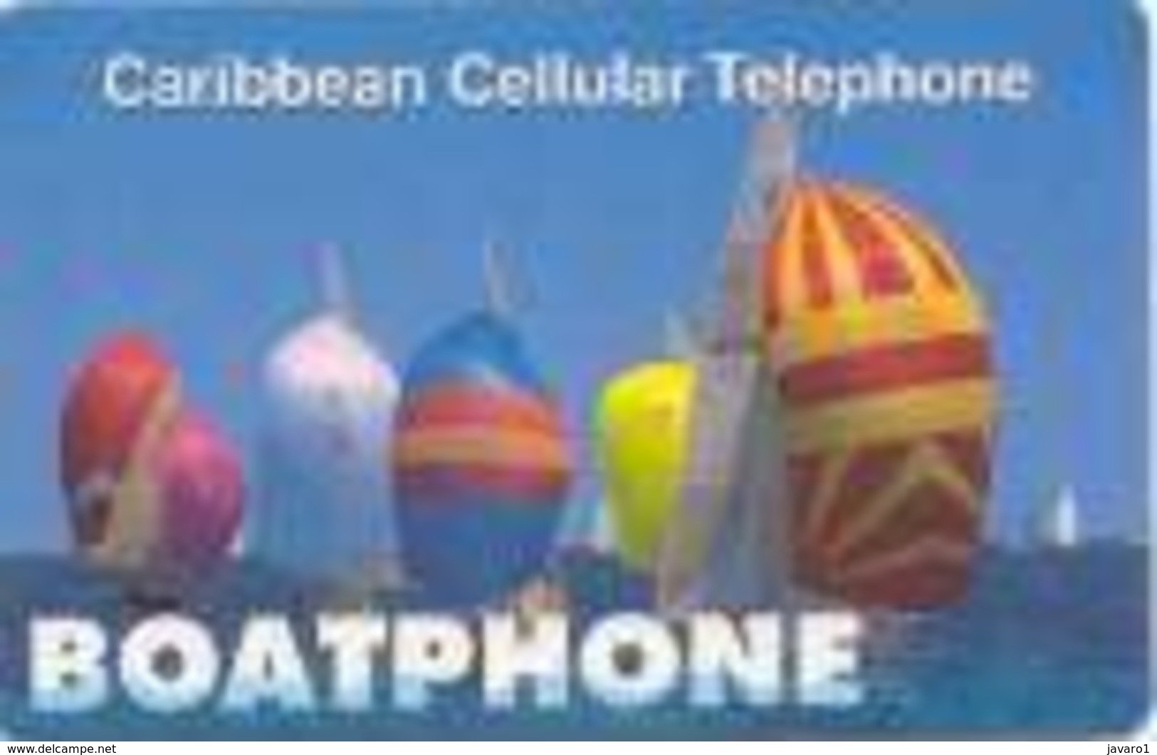 CARAIB : CAR51 $20(big) BOATPHONE Sailers USED Barcodo A1010 - Virgin Islands