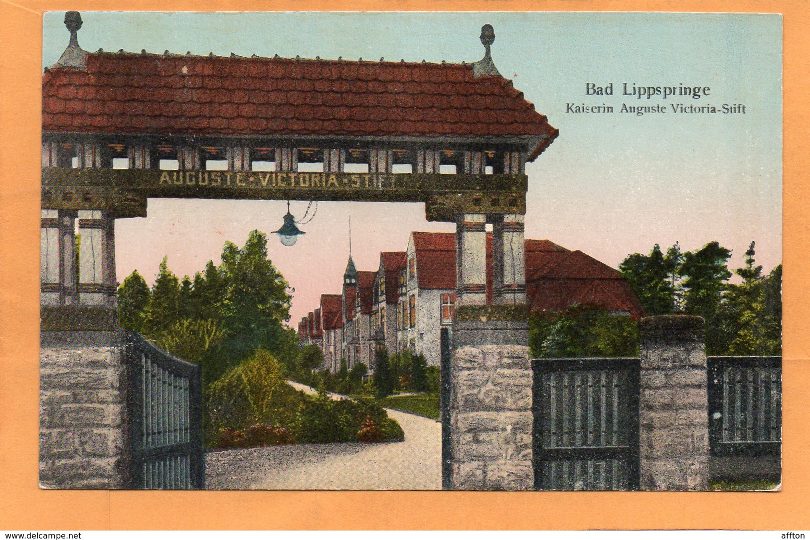 Bad Lippspringe Germany 1908 Postcard - Bad Lippspringe