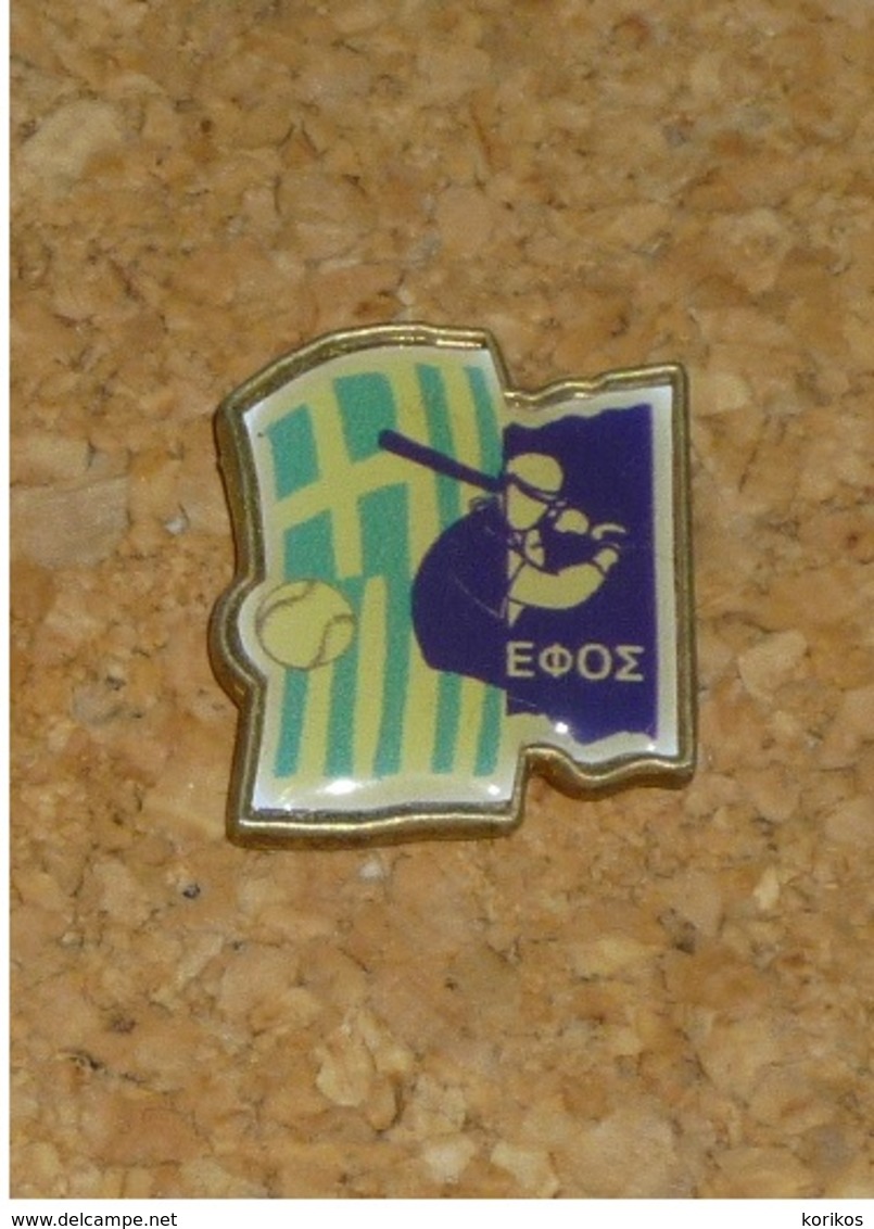 GREEK SOFTBALL FEDERATION PIN – HELLAS – GREECE - HELLENIC SOFTBALL - Habillement, Souvenirs & Autres