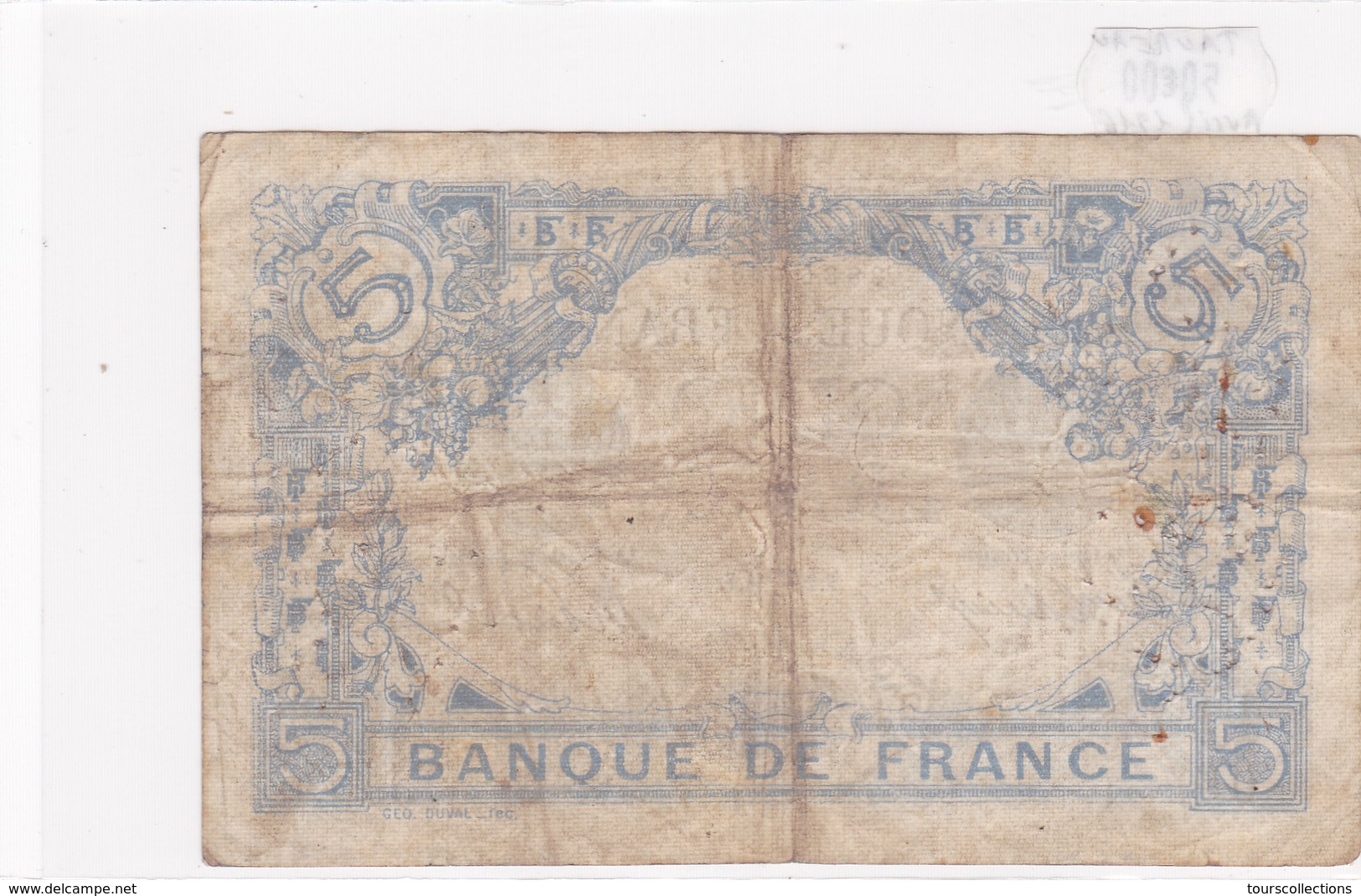 Billet De 5 Francs Bleu Du 26/04/1916 Taureau - T.11546 Alph 064 @ N° Fayette : 2.38 - 5 F 1912-1917 ''Bleu''