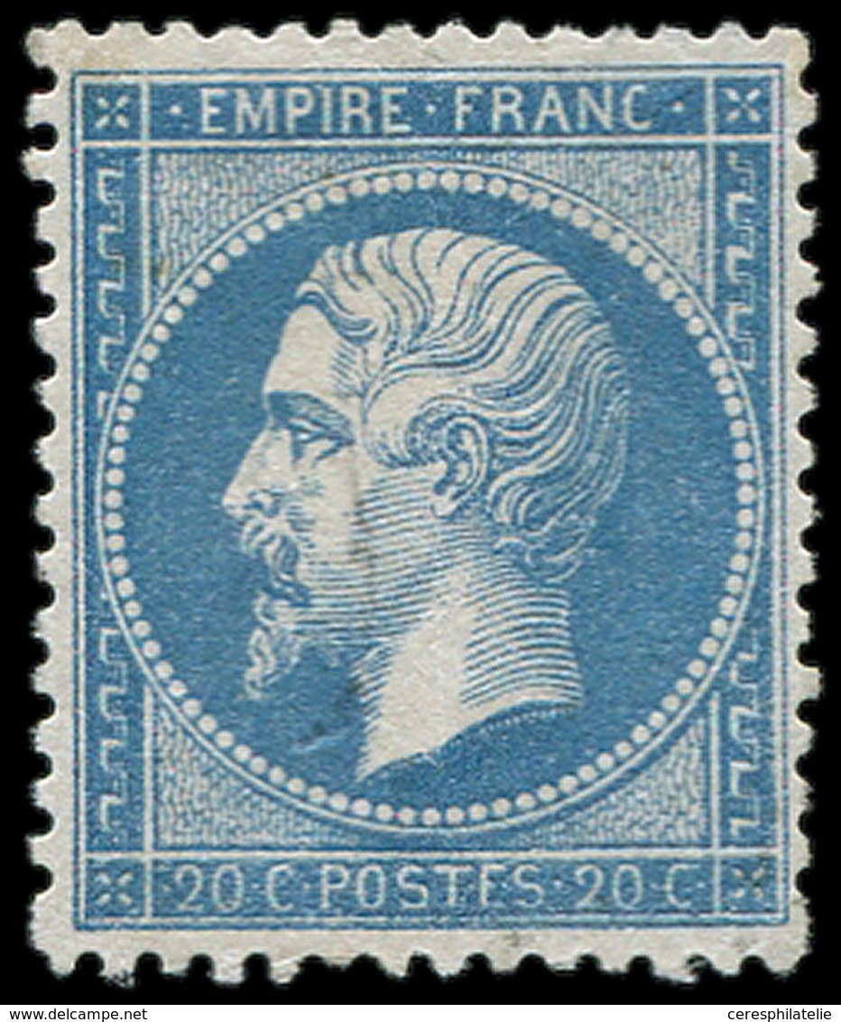 * EMPIRE DENTELE - 22   20c. Bleu, Bon Centrage, TB - 1862 Napoléon III