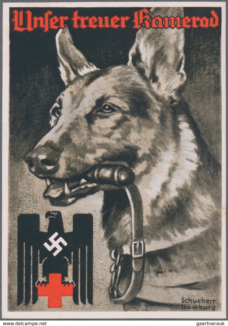 Deutsches Reich: 1936/1941, Partie Von 30 Karten Mit Einschlägiger Thematik, Dabei Propagandakarten - Collections