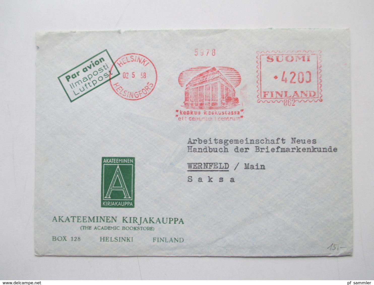 Finnland 1954 - 72 Luftpost Briefe 12 Stk. Firmen Korrespondenz Alles Freistempel Helsinki Interessanter Posten! - Covers & Documents