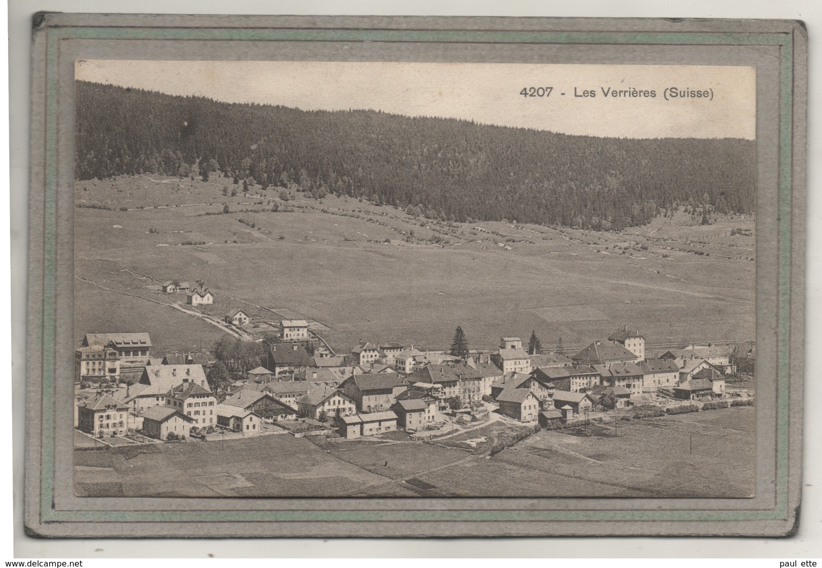 CPA - (Suisse-NE Neuchâtel) Les VERRIERES - Aspect Du Bourg En 1910 - Les Verrières