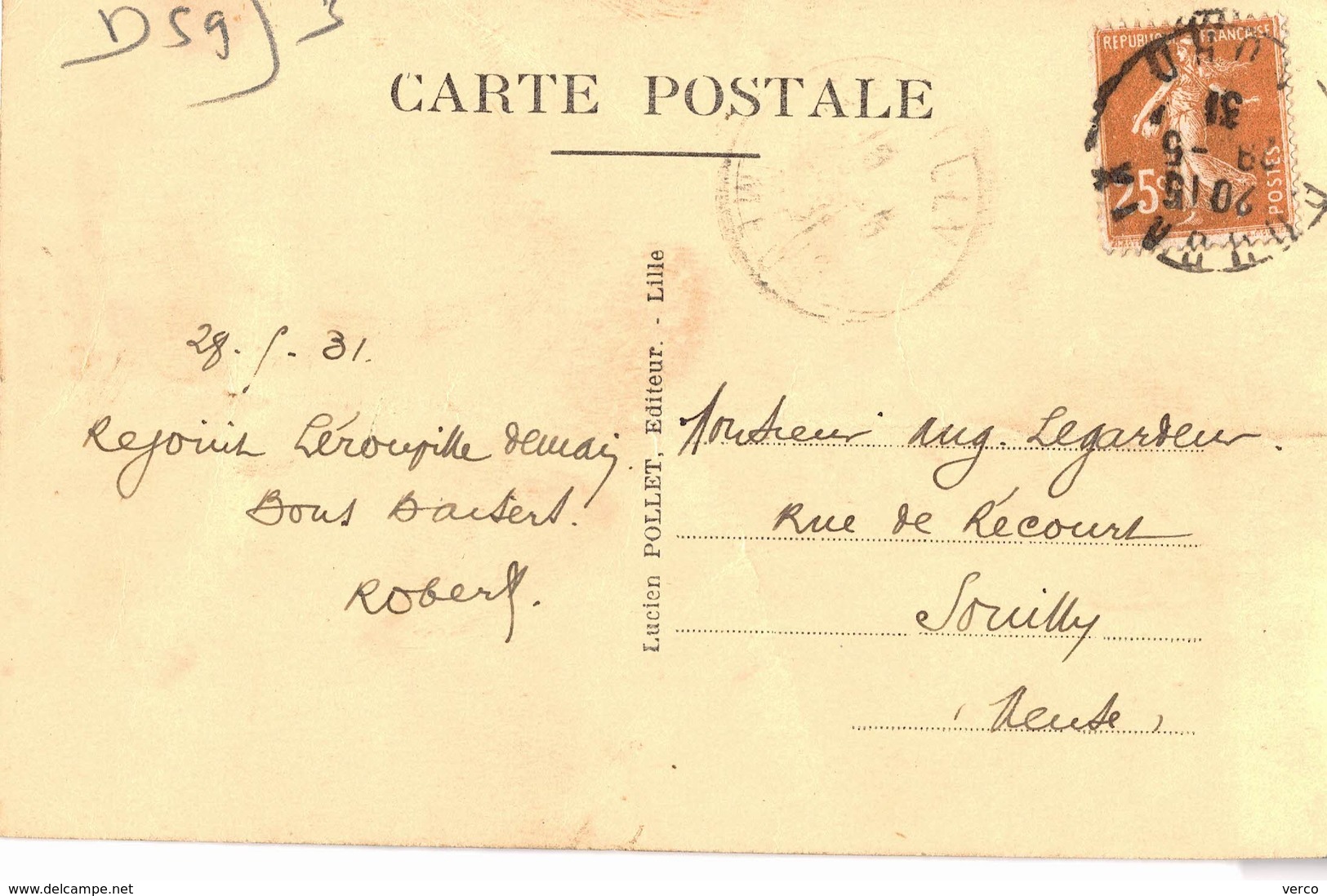 Carte POSTALE  Ancienne De  WATTRELOS - La Poste - Wattrelos