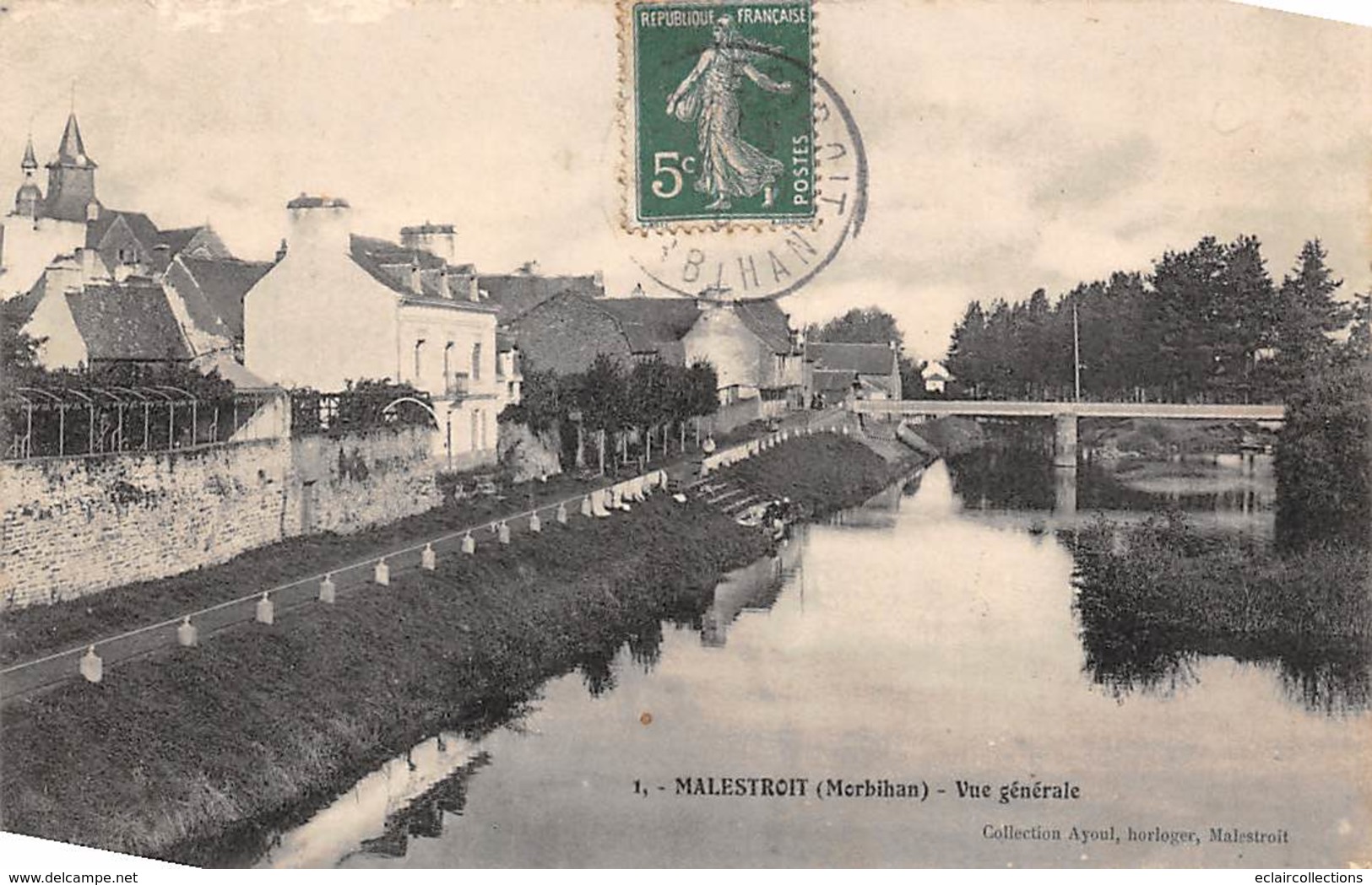 Malestroit      56        Vue Générale Et Le Canal        (voir Scan) - Malestroit