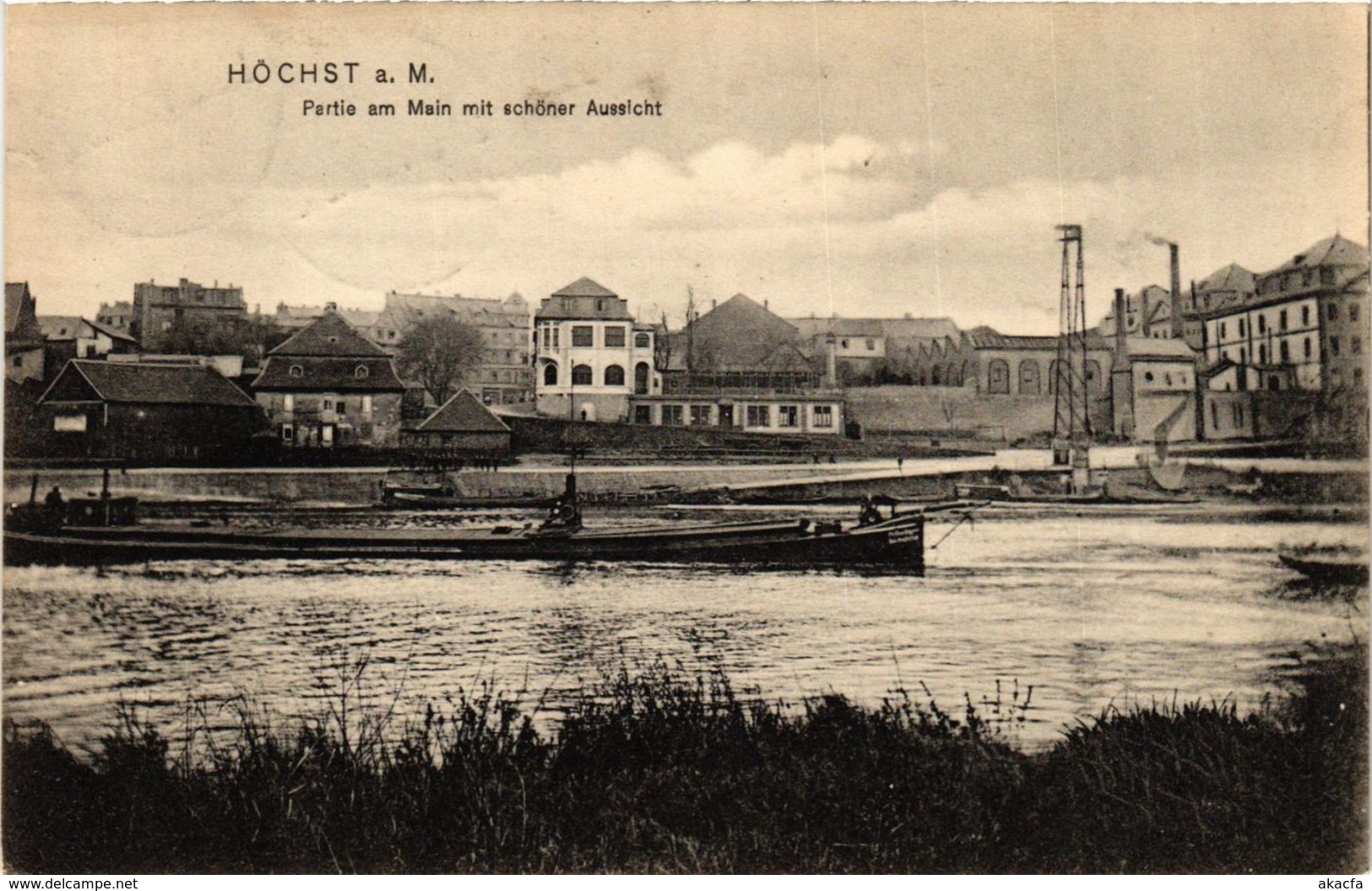 CPA AK Hochst- Partie Am Main M. Schoner Aussicht GERMANY (949767) - Hoechst