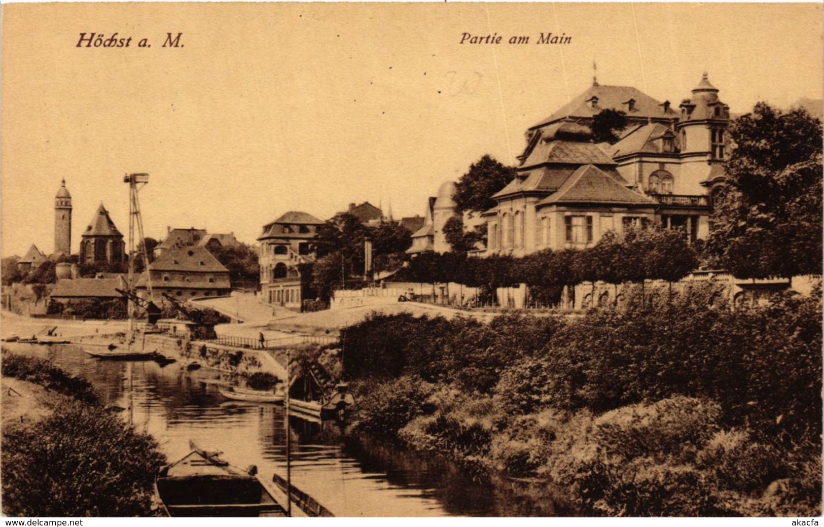 CPA AK Hochst- Partie Am Main M. Schoner Aussicht GERMANY (949772) - Höchst