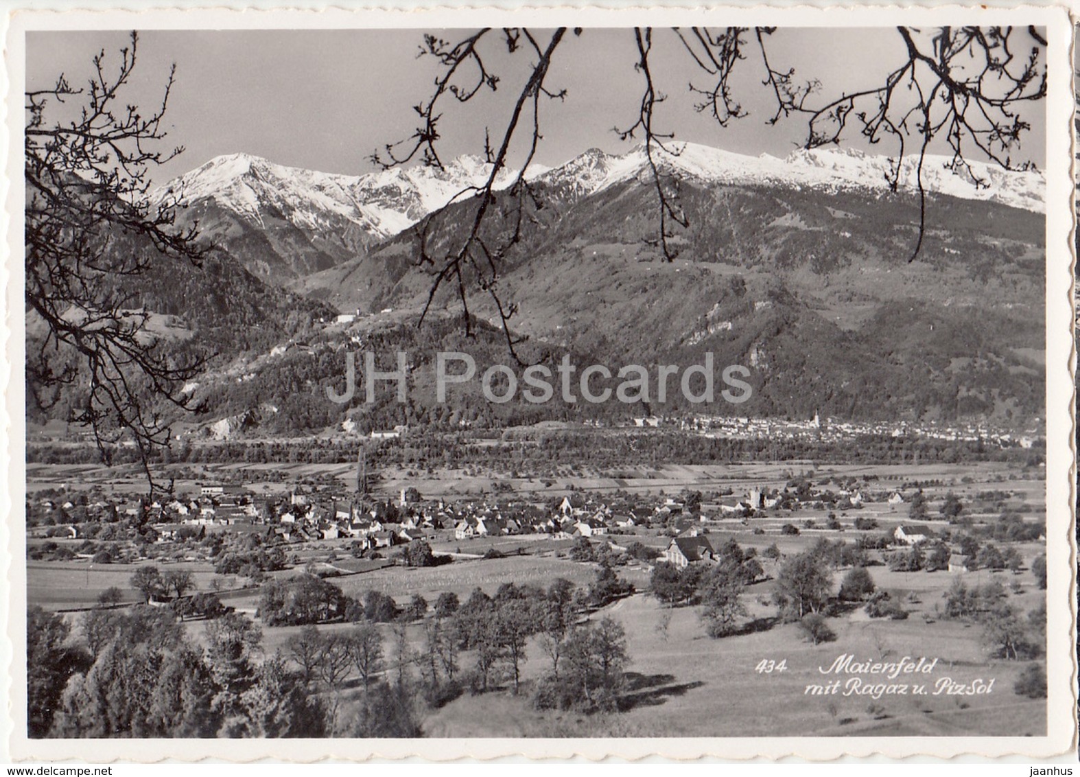 Maienfeldmit Ragaz Und Piz-Sol - 434 - Switzerland - Old Postcard - Unused - Maienfeld