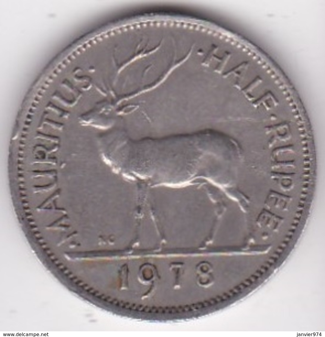 Ile Maurice 1/2 Rupee 1978 Elizabeth II. KM# 37 - Mauritius