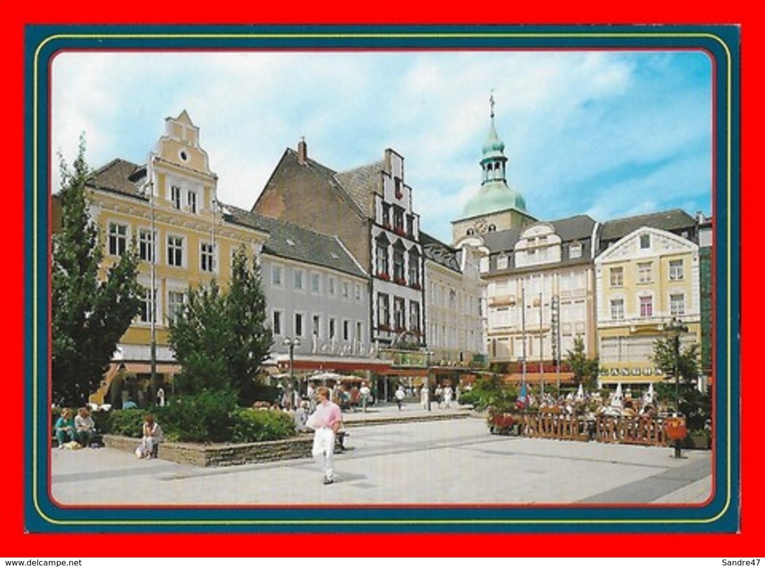 CPSM/gf RECKLINGHAUSEN (Allemagne)  Stadt Der Ruhrfestspiele Markt, Animé...K718 - Recklinghausen