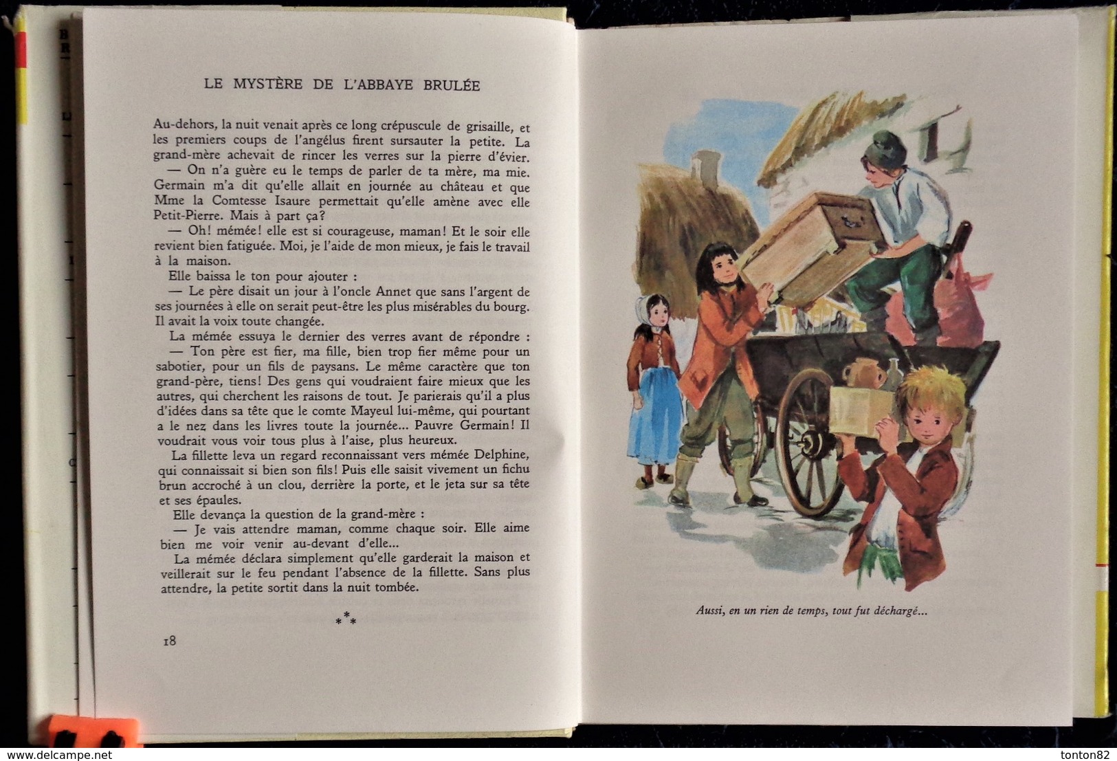 Renée Aurembou - Le Mystère De L' L'Abbaye Brûlée - Bibliothèque Rouge Et Or Souveraine N° 6.80 - (1968) - Bibliothèque Rouge Et Or