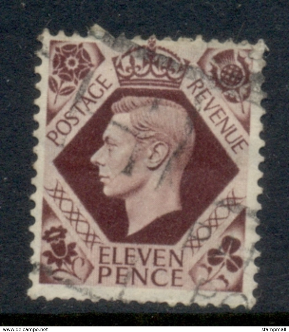 GB 1947 KGVI Portrait 11d Violet Brown FU - Unclassified