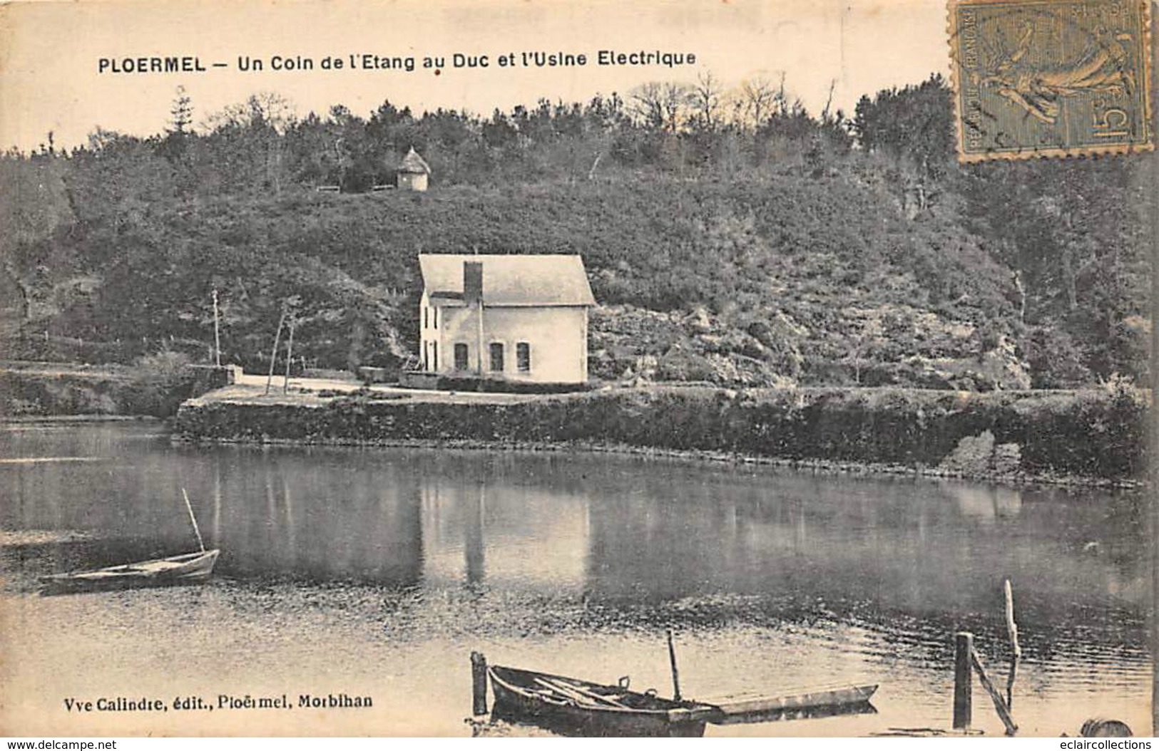 Plöermel         56      Un Coin De L'étang Et Usine électrique    (Voir Scan) - Ploërmel