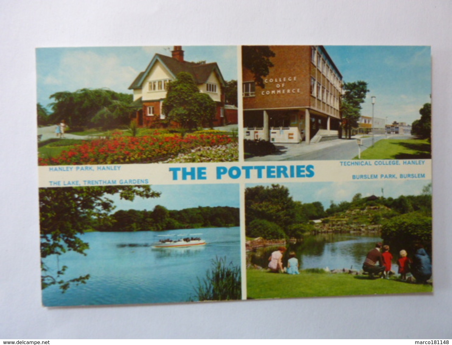 THE POTTERIES - HanleyPark And College Technical, Burslem, The Lake Trentham Gardens - Stoke-on-Trent