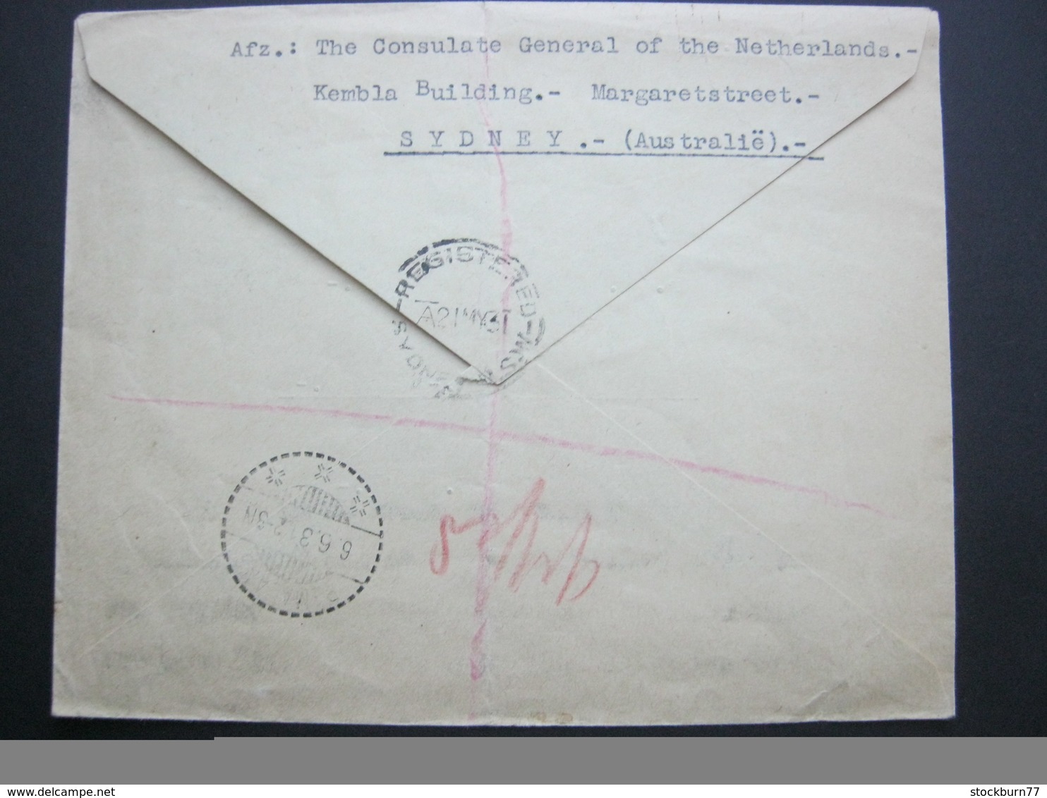 1931 , Registered Letter From Sydney To Java - Cartas & Documentos