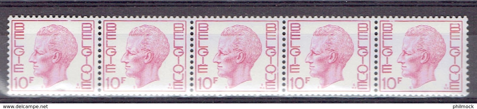 183 P - Bande De Cinq R78 Avec Numéro - MNH Impeccable - Rouleaux