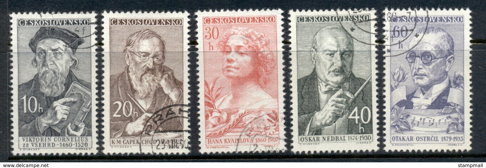 Czechoslovakia 1960 Portraits FU - Sonstige & Ohne Zuordnung