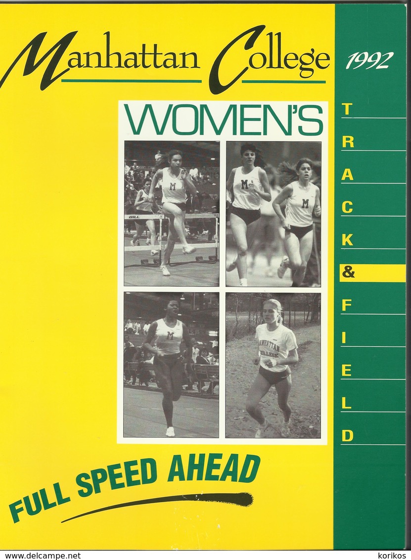 MANHATTAN COLLEGE MEDIA GUIDE - TRACK AND FIELD – ATHLETICS VINTAGE 1992 - 1950-Now