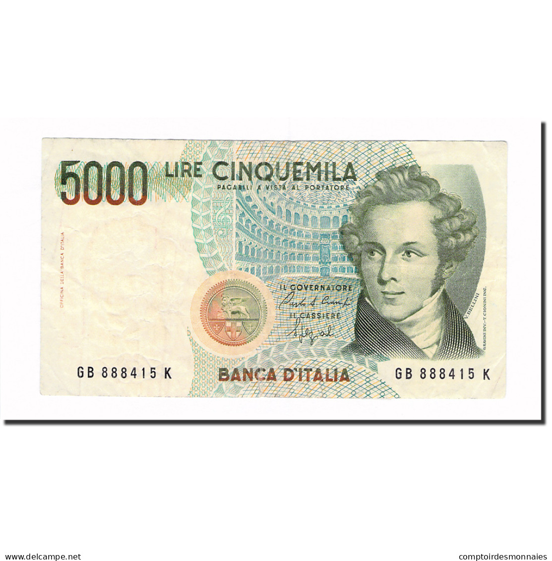 Billet, Italie, 5000 Lire, 1985, 1985-01-04, KM:111b, TTB - 5000 Lire