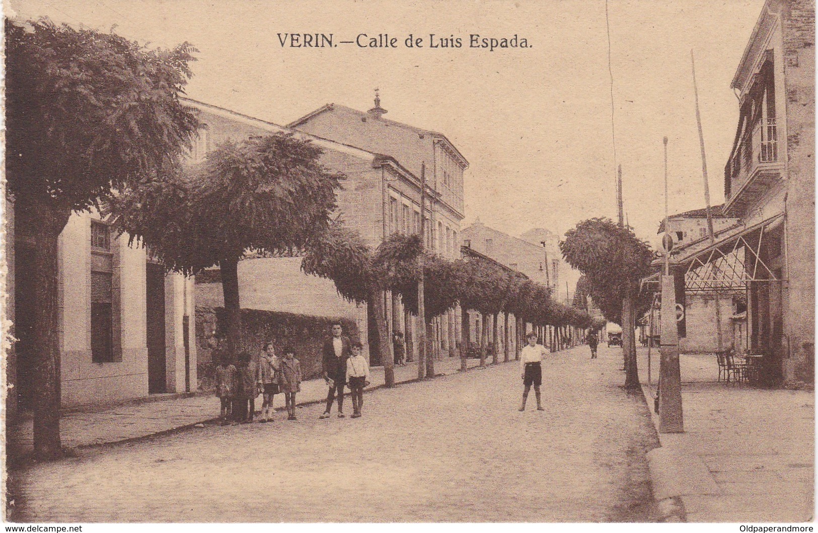 POSTCARD SPAIN ESPAÑA - GALICIA - ORENSE - VERIN - CALLE DE LUIS ESPADA - Orense