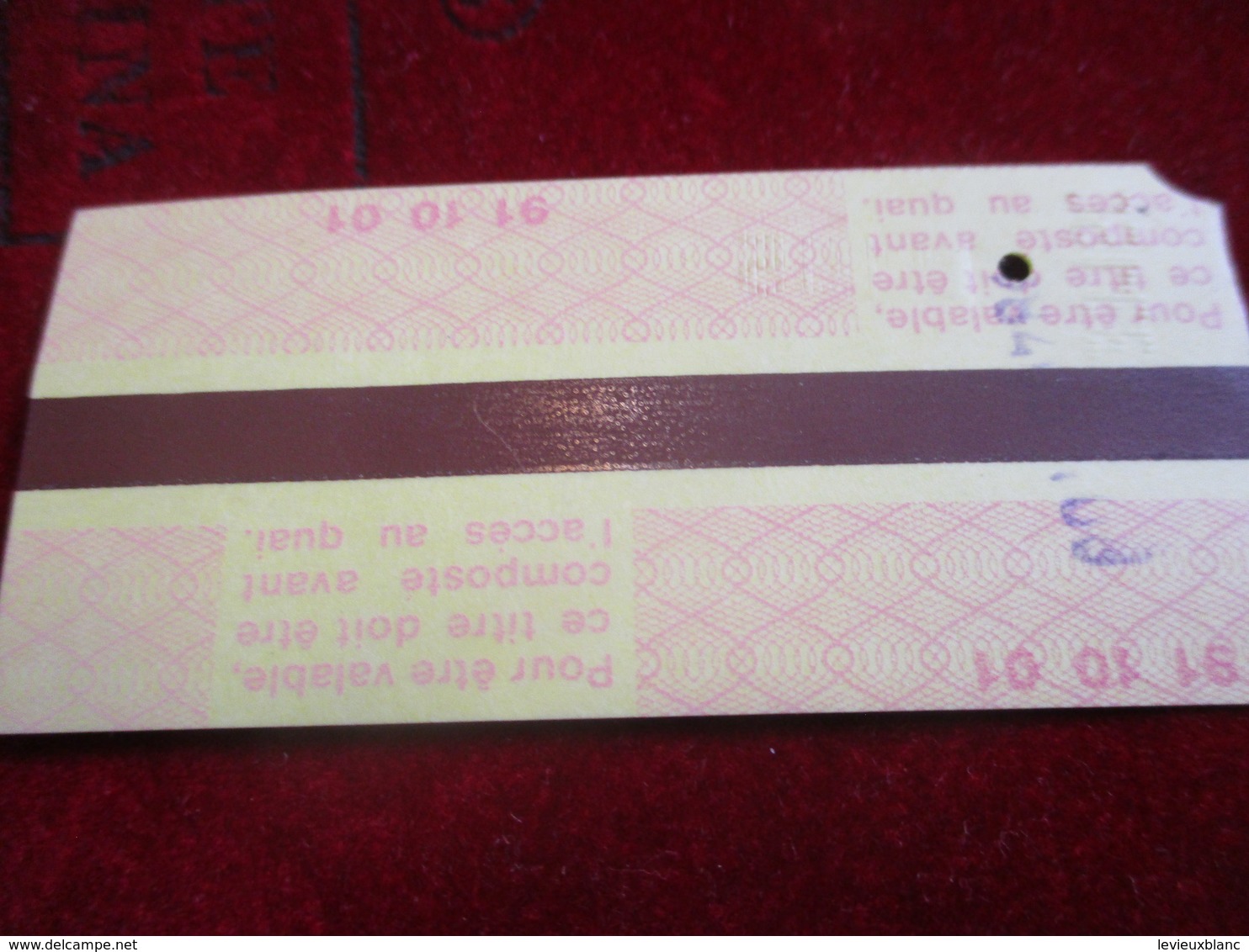 3 Tickets Anciens / Metropolitain/ 2émeClasse  / Gare Du NORD/Paris ST LAZARE/MANTES /vers 1990  TCK4 - Europe