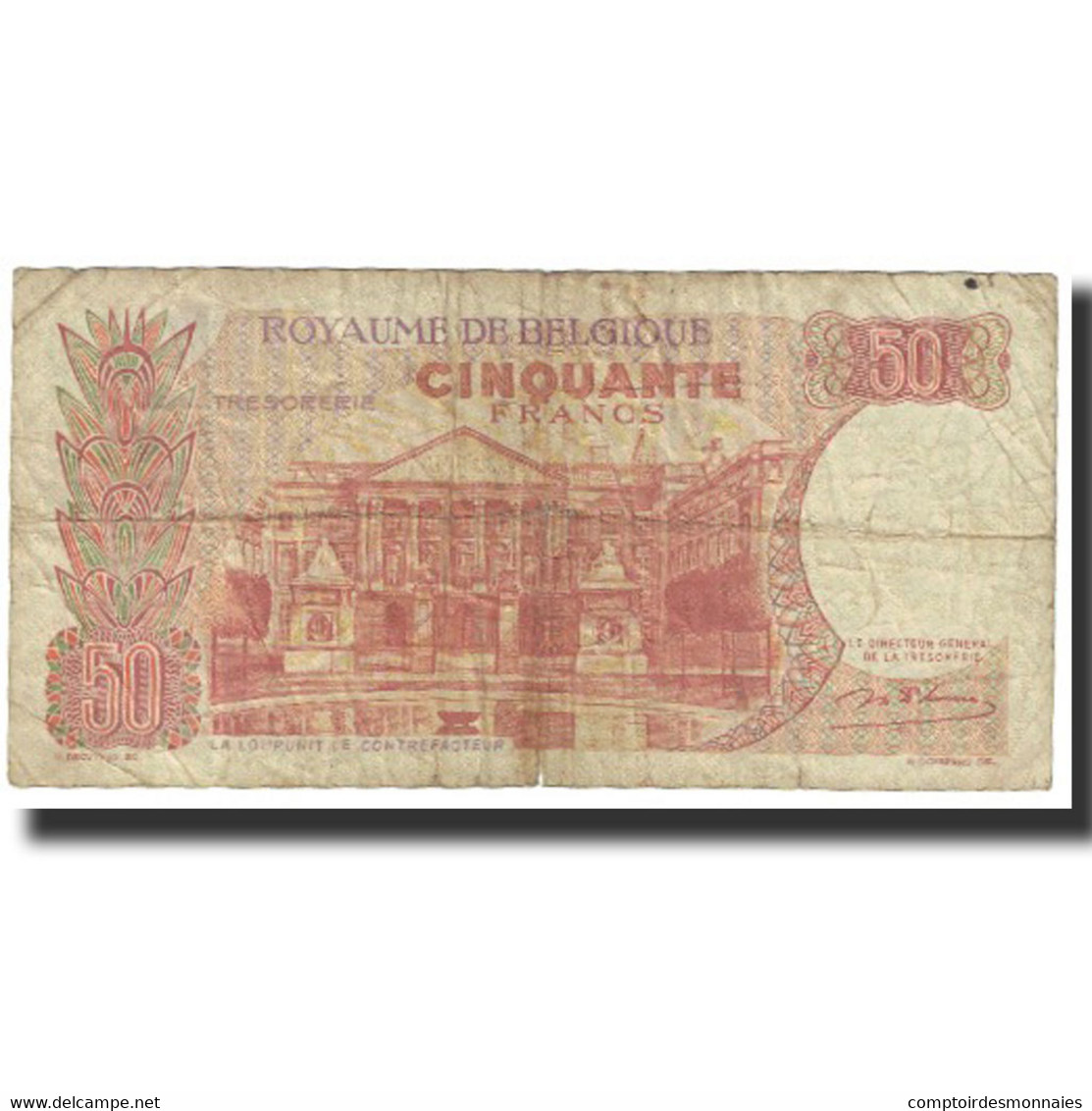 Billet, Belgique, 50 Francs, 1966, 1966-05-16, KM:139, TB - 20 Francs