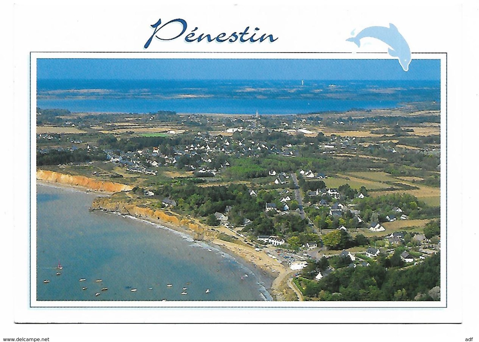 CP PENESTIN, LA PLAGE DE POUDRANTAIS, VUE AERIENNE, MORBIHAN 56 - Pénestin