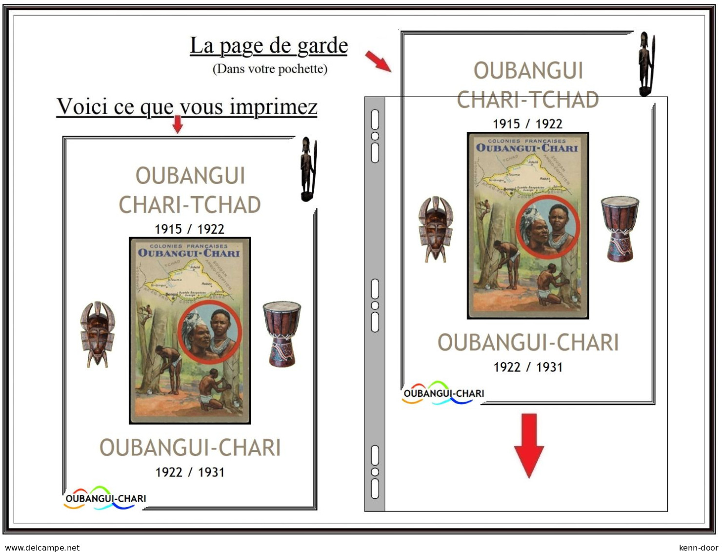 OUBANGUI CHARI  Album De Timbres à Imprimer  EDITION 2023 - Sonstige & Ohne Zuordnung