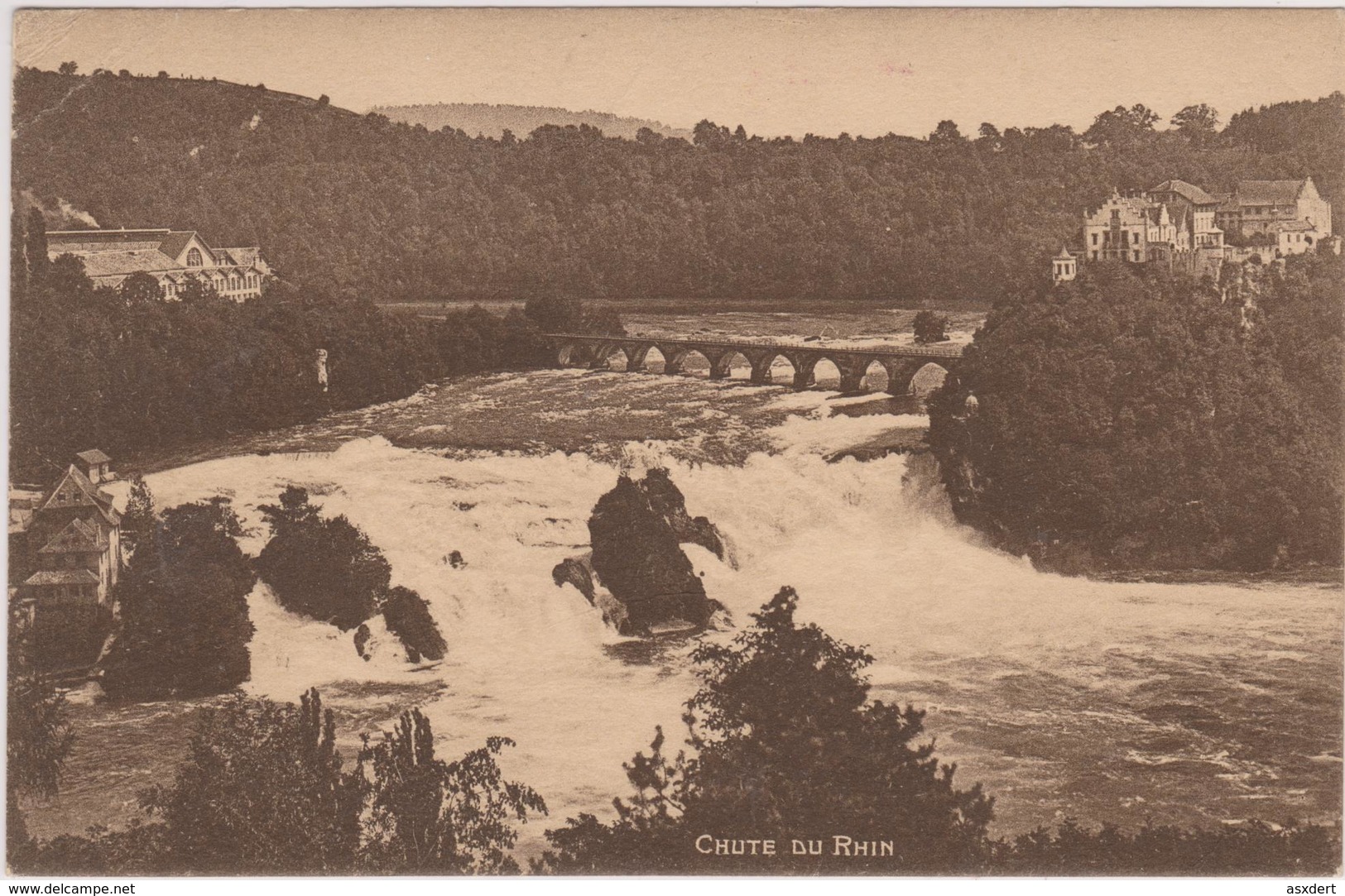 N° 81 Préo 1625  Jodoigne - Geldenaken. Chocolat Suisse Peter Kohler / Chute Du Rhin - Roulettes 1910-19