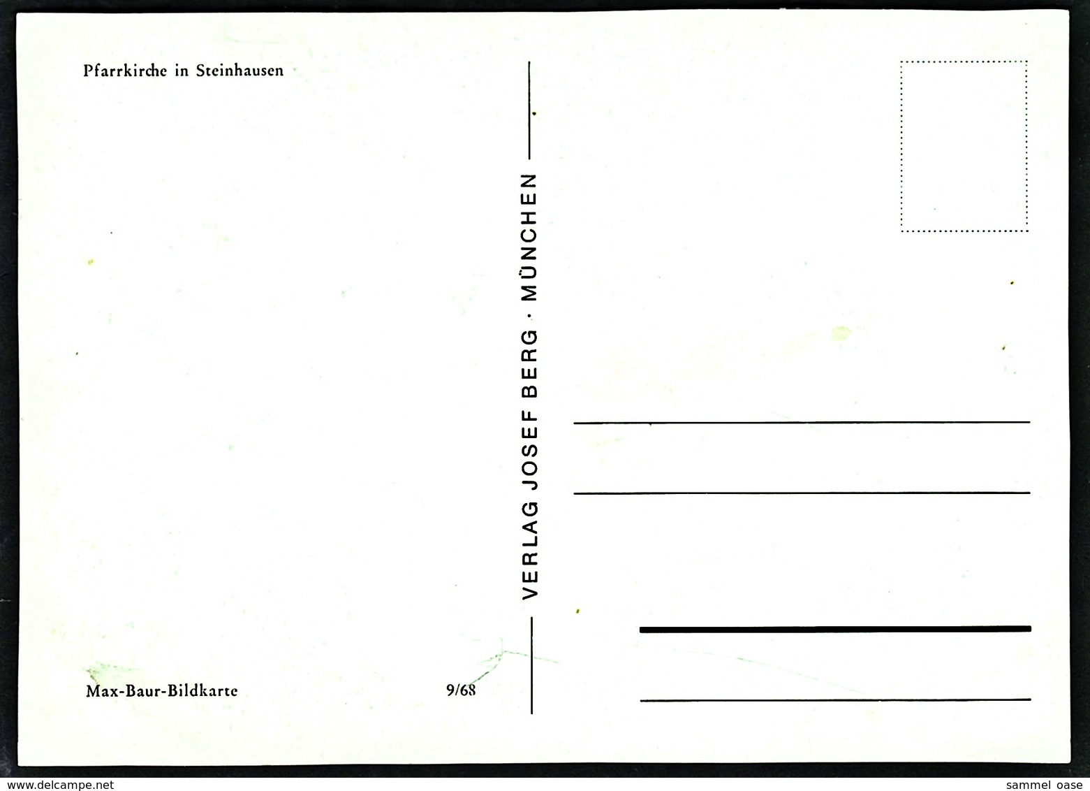 Pfarrkirche In Steinhausen  -  Innenbereich  -  Altar  -  Ansichtskarte Ca.1968    (12450) - Bad Schussenried