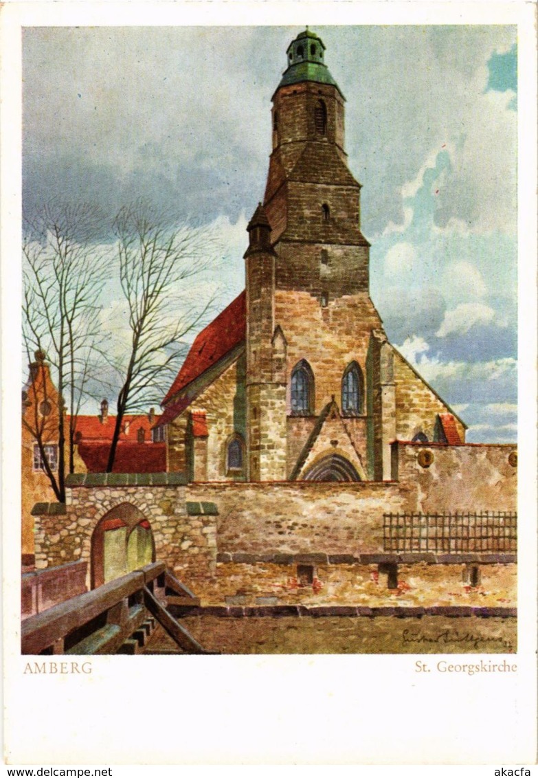 CPA AK Amberg - St. Georgskirche GERMANY (962822) - Amberg