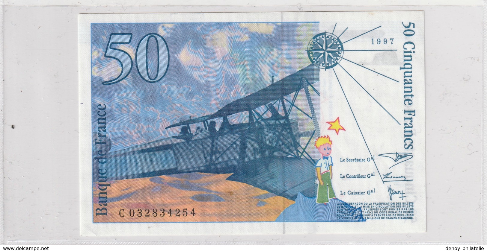 France Billet De 50 Francs 1997 Neuf Serie C - 50 F 1992-1999 ''St Exupéry''