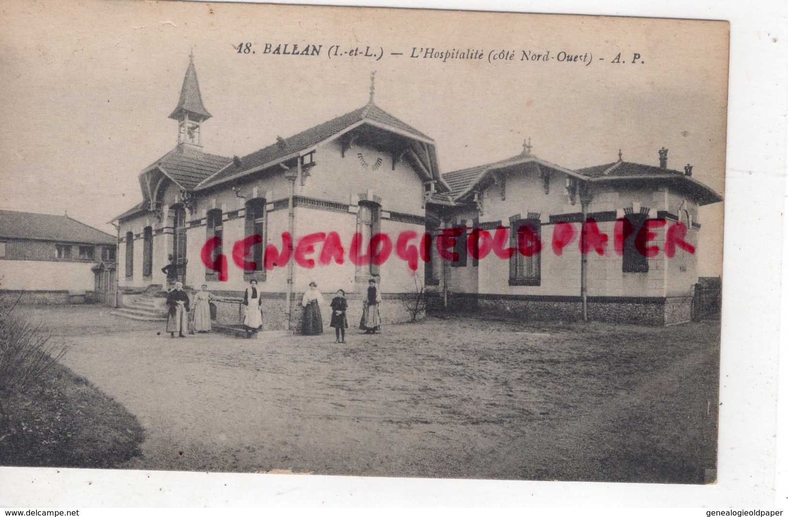 37 - BALLAN - L' HOSPITALITE COTE NORD OUEST  -  INDRE ET LOIRE - Ballan-Miré